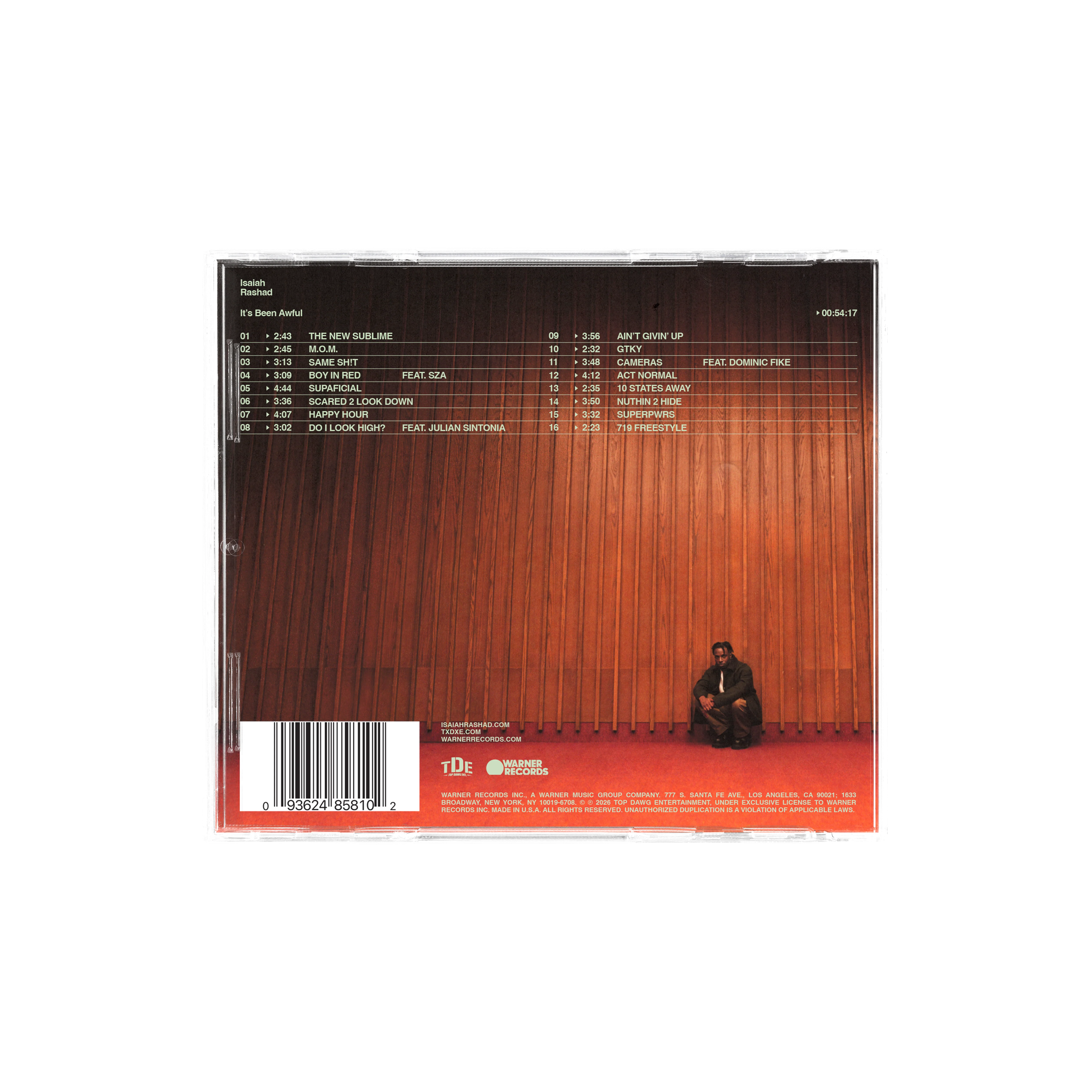 Isaiah Rashad - It's Been Awful Signed CD - Image 3